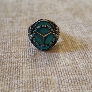 Mercedes 925 Italian silver ring